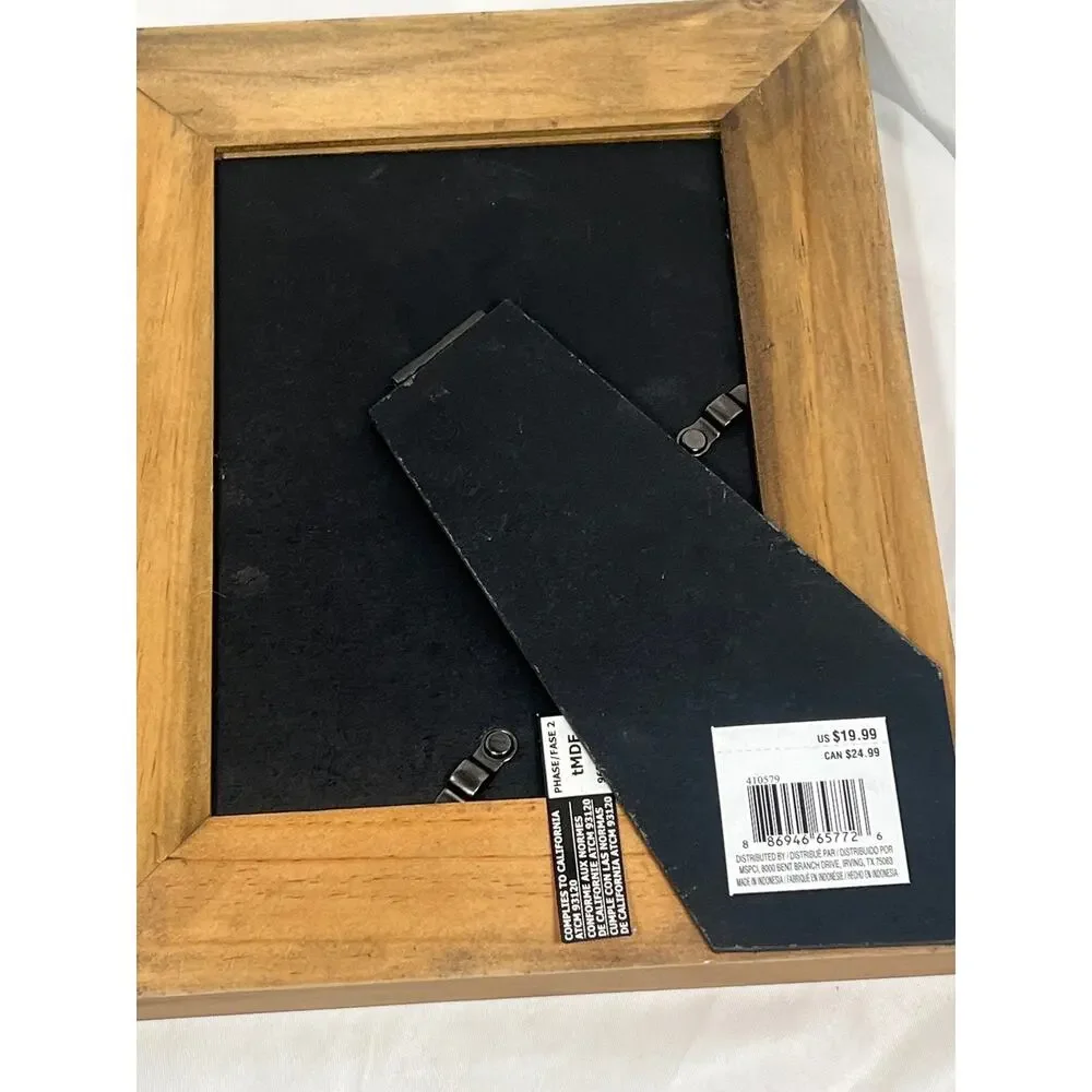 Wooden Gallery Picture Frames with Glass Set of 2 Size 8 x 10/ 4.5 x 6.5 Opening